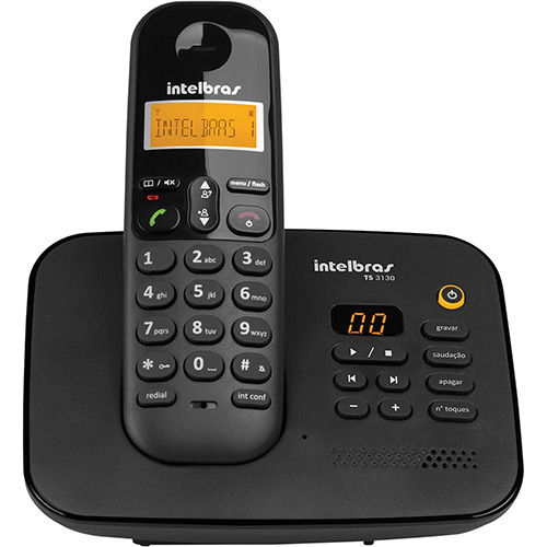 Telefone sem Fio Digital Intelbras TS3130 com Secret�ria Eletr�nica